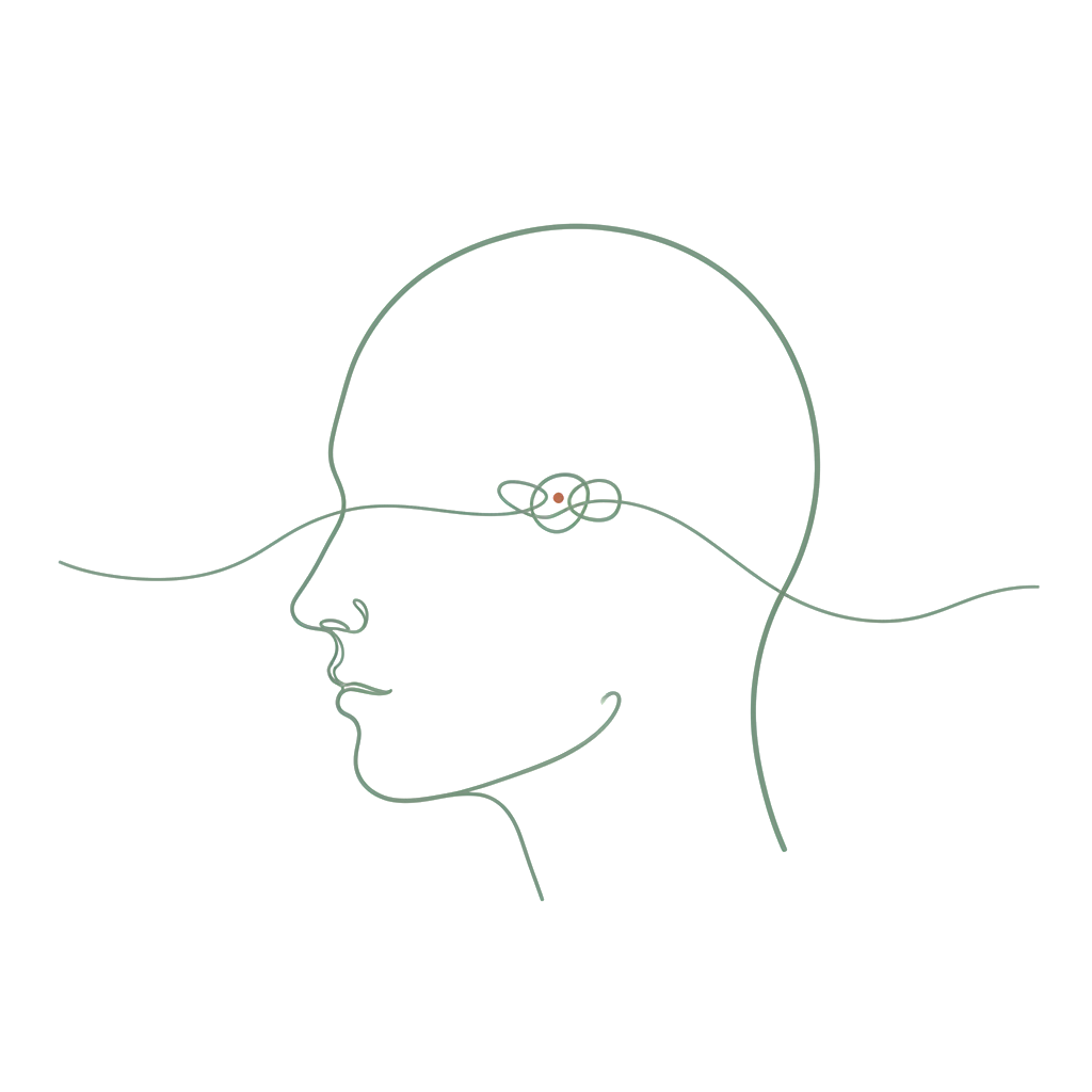 Tête avec nœud intérieur - croyances limitantes invisibles